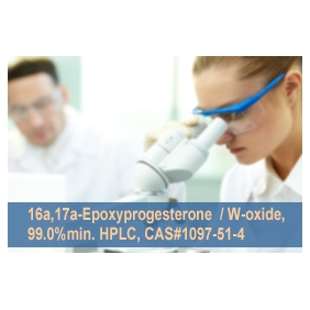 16a 17a-Epoxyprogesterone 99.0%min. HPLC CAS#1097-51-4 / W-oxide 1kg/bag(2.2LB)